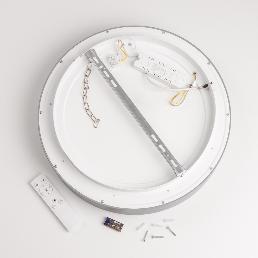 Brilagi - Ρυθμιζόμενο LED φωτιστικό οροφής FALCON LED/80W/230V 3000-6500K διάμ. 60 εκ. γκρι + τηλεχειριστήριο