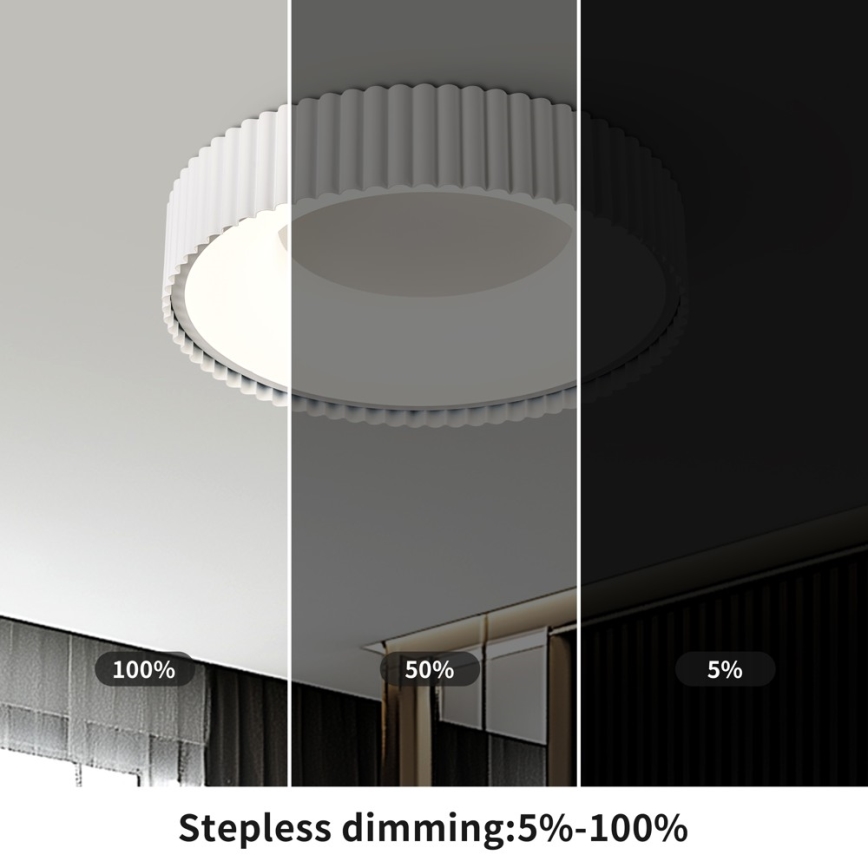 BRILAGI - LED ρυθμιζόμενο φωτιστικό οροφής FALCON MODERN LED/30W/230V 3000-6000K Ø 40 cm λευκό + τηλεχειριστήριο