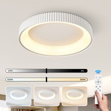 Brilagi - Ρυθμιζόμενο LED φωτιστικό οροφής FALCON MODERN LED/54W/230V 3000-6000K 60 cm λευκό + τηλεχειριστήριο