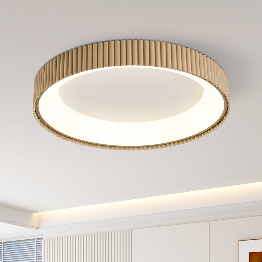 Brilagi - LED ρυθμιζόμενο φωτιστικό οροφής FALCON MODERN LED/54W/230V 3000-6500K 60 cm μπεζ + τηλεχειριστήριο