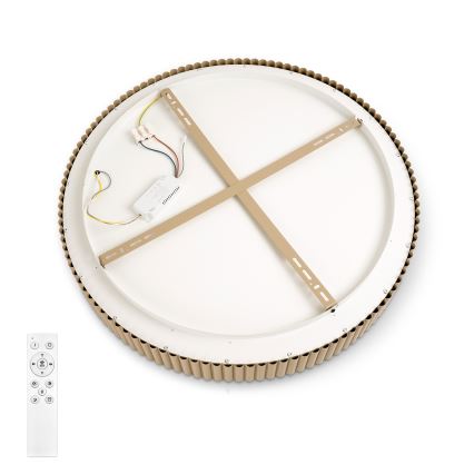 Brilagi - LED ρυθμιζόμενο φωτιστικό οροφής FALCON MODERN LED/54W/230V 3000-6500K 60 cm μπεζ + τηλεχειριστήριο