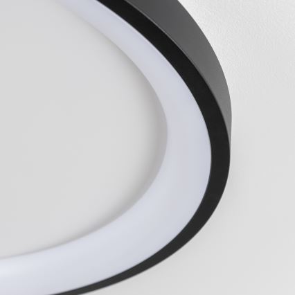 Brilagi - Ρυθμιζόμενο LED φωτιστικό οροφής FALCON SLIM LED/42W/230V 3000-6500K Ø 50 cm μαύρο + τηλεχειριστήριο