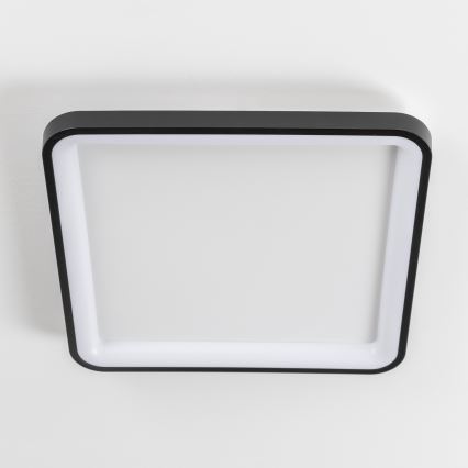 Brilagi - Ρυθμιζόμενο LED φωτιστικό οροφής FALCON SLIM LED/50W/230V 3000-6500K 50x50 cm μαύρο + τηλεχειριστήριο