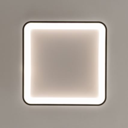 Brilagi - Ρυθμιζόμενο LED φωτιστικό οροφής FALCON SLIM LED/50W/230V 3000-6500K 50x50 cm μαύρο + τηλεχειριστήριο