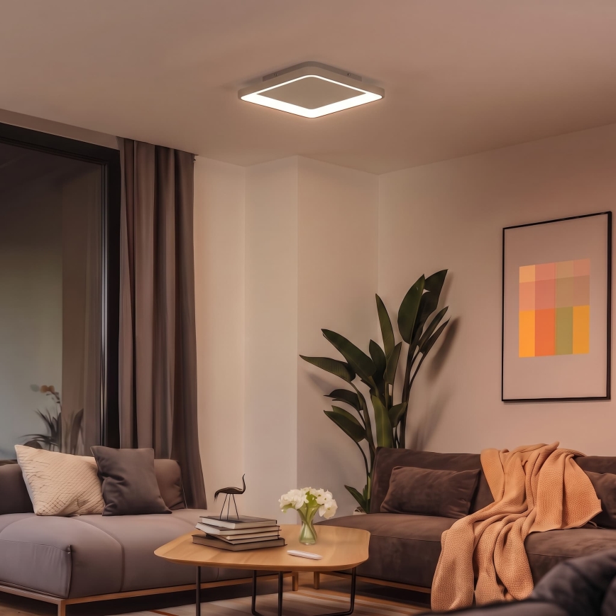 BRILAGI - LED Ρυθμιζόμενο φωτιστικό οροφής FALCON SLIM LED/50W/230V 3000-6500K 50x50 cm μπεζ + τηλεχειριστήριο
