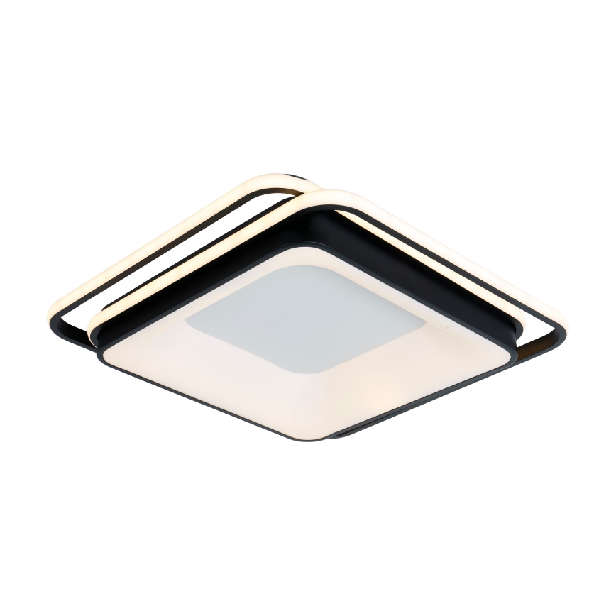 Brilagi - LED ρυθμιζόμενο φωτιστικό οροφής FLARE LED/102W/230V 3000-6000K 50x50 cm μαύρο + τηλεχειριστήριο