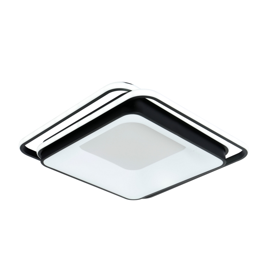 Brilagi - LED ρυθμιζόμενο φωτιστικό οροφής FLARE LED/102W/230V 3000-6000K 50x50 cm μαύρο + τηλεχειριστήριο
