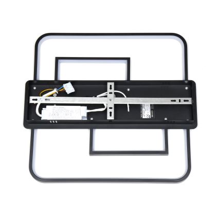Brilagi - LED ρυθμιζόμενο φωτιστικό οροφής FLARE LED/34W/230V 3000-6000K 48x48 cm μαύρο + τηλεχειριστήριο