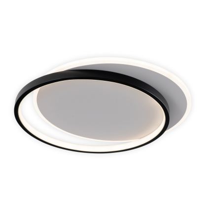 Brilagi - Ρυθμιζόμενο LED φωτιστικό οροφής FLARE LED/48W/230V 3000-6000K 39,5x45 cm λευκό/μαύρο + τηλεχειριστήριο