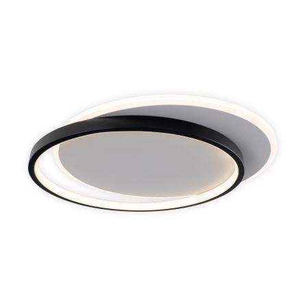 Brilagi - Ρυθμιζόμενο LED φωτιστικό οροφής FLARE LED/48W/230V 3000-6000K 39,5x45 cm λευκό/μαύρο + τηλεχειριστήριο