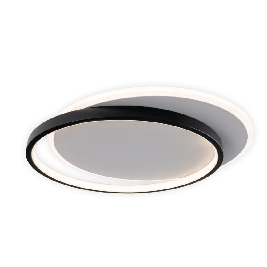 Brilagi - Ρυθμιζόμενο LED φωτιστικό οροφής FLARE LED/48W/230V 3000-6000K 39,5x45 cm λευκό/μαύρο + τηλεχειριστήριο