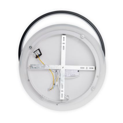 Brilagi - Ρυθμιζόμενο LED φωτιστικό οροφής FLARE LED/48W/230V 3000-6000K 39,5x45 cm λευκό/μαύρο + τηλεχειριστήριο