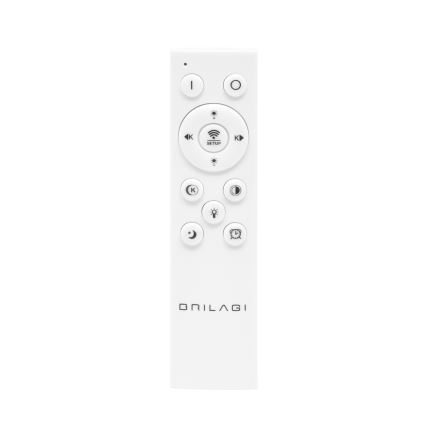 Brilagi - Ρυθμιζόμενο LED φωτιστικό οροφής FLARE LED/48W/230V 3000-6000K 39,5x45 cm λευκό/μαύρο + τηλεχειριστήριο