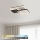 Brilagi - Ρυθμιζόμενο LED φωτιστικό οροφής FLARE LED/64W/230V 3000-6000K 45x45 cm λευκό/μαύρο + τηλεχειριστήριο