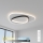 Brilagi - Ρυθμιζόμενο LED φωτιστικό οροφής FLARE LED/70W/230V 3000-6000K 55x55 cm λευκό/μαύρο + τηλεχειριστήριο