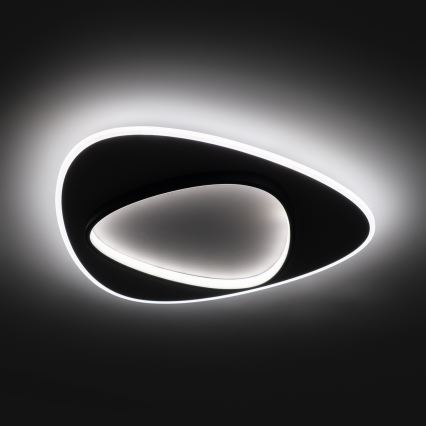Brilagi - Ρυθμιζόμενο LED φωτιστικό οροφής FLARE LED/70W/230V 3000-6000K 55x55 cm λευκό/μαύρο + τηλεχειριστήριο