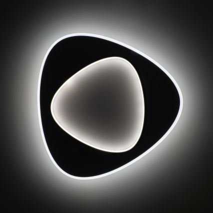 Brilagi - Ρυθμιζόμενο LED φωτιστικό οροφής FLARE LED/70W/230V 3000-6000K 55x55 cm λευκό/μαύρο + τηλεχειριστήριο
