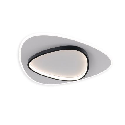 Brilagi - Ρυθμιζόμενο LED φωτιστικό οροφής FLARE LED/70W/230V 3000-6000K 55x55 cm λευκό/μαύρο + τηλεχειριστήριο