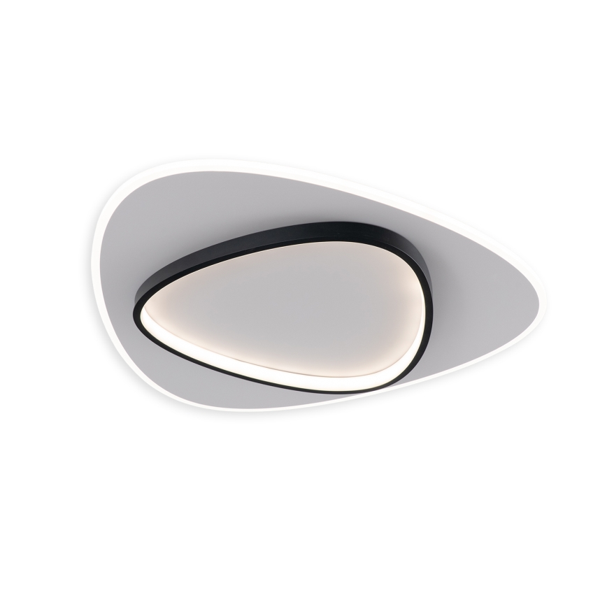 Brilagi - Ρυθμιζόμενο LED φωτιστικό οροφής FLARE LED/70W/230V 3000-6000K 55x55 cm λευκό/μαύρο + τηλεχειριστήριο
