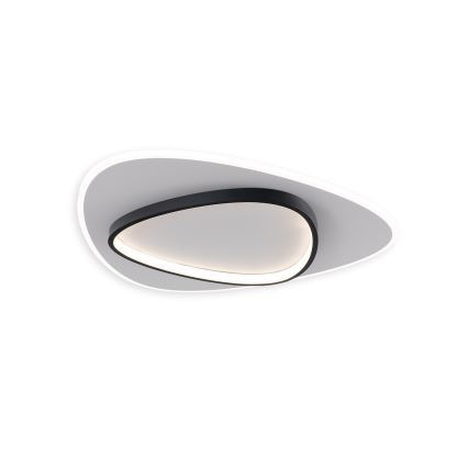 Brilagi - Ρυθμιζόμενο LED φωτιστικό οροφής FLARE LED/70W/230V 3000-6000K 55x55 cm λευκό/μαύρο + τηλεχειριστήριο