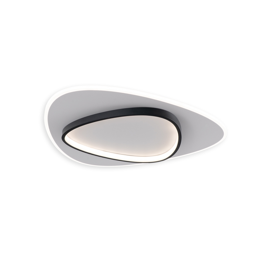 Brilagi - Ρυθμιζόμενο LED φωτιστικό οροφής FLARE LED/70W/230V 3000-6000K 55x55 cm λευκό/μαύρο + τηλεχειριστήριο