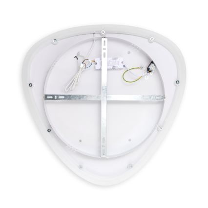 Brilagi - Ρυθμιζόμενο LED φωτιστικό οροφής FLARE LED/70W/230V 3000-6000K 55x55 cm λευκό/μαύρο + τηλεχειριστήριο