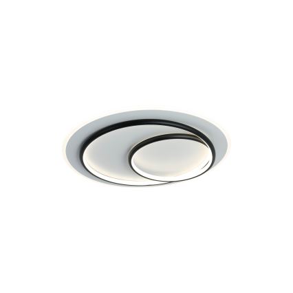 Brilagi - Ρυθμιζόμενο φωτιστικό οροφής LED FLARE LED/70W/230V 3000-6000K Ø 50 cm λευκό/μαύρο + τηλεχειριστήριο