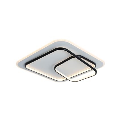 Brilagi - LED ρυθμιζόμενο φωτιστικό οροφής FLARE LED/81W/230V 3000-6000K 50x50 cm λευκό/μαύρο + τηλεχειριστήριο