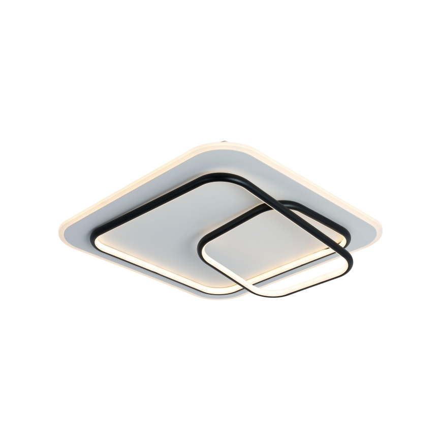 Brilagi - LED ρυθμιζόμενο φωτιστικό οροφής FLARE LED/81W/230V 3000-6000K 50x50 cm λευκό/μαύρο + τηλεχειριστήριο