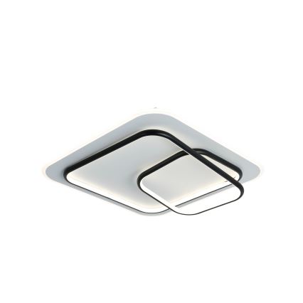 Brilagi - LED ρυθμιζόμενο φωτιστικό οροφής FLARE LED/81W/230V 3000-6000K 50x50 cm λευκό/μαύρο + τηλεχειριστήριο