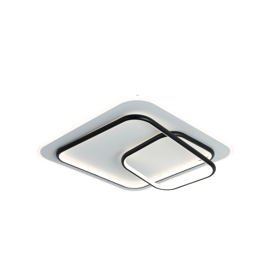 Brilagi - LED ρυθμιζόμενο φωτιστικό οροφής FLARE LED/81W/230V 3000-6000K 50x50 cm λευκό/μαύρο + τηλεχειριστήριο
