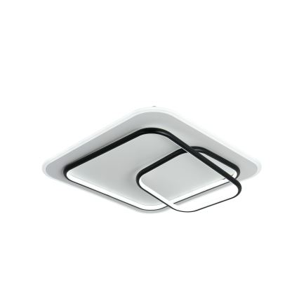 Brilagi - LED ρυθμιζόμενο φωτιστικό οροφής FLARE LED/81W/230V 3000-6000K 50x50 cm λευκό/μαύρο + τηλεχειριστήριο