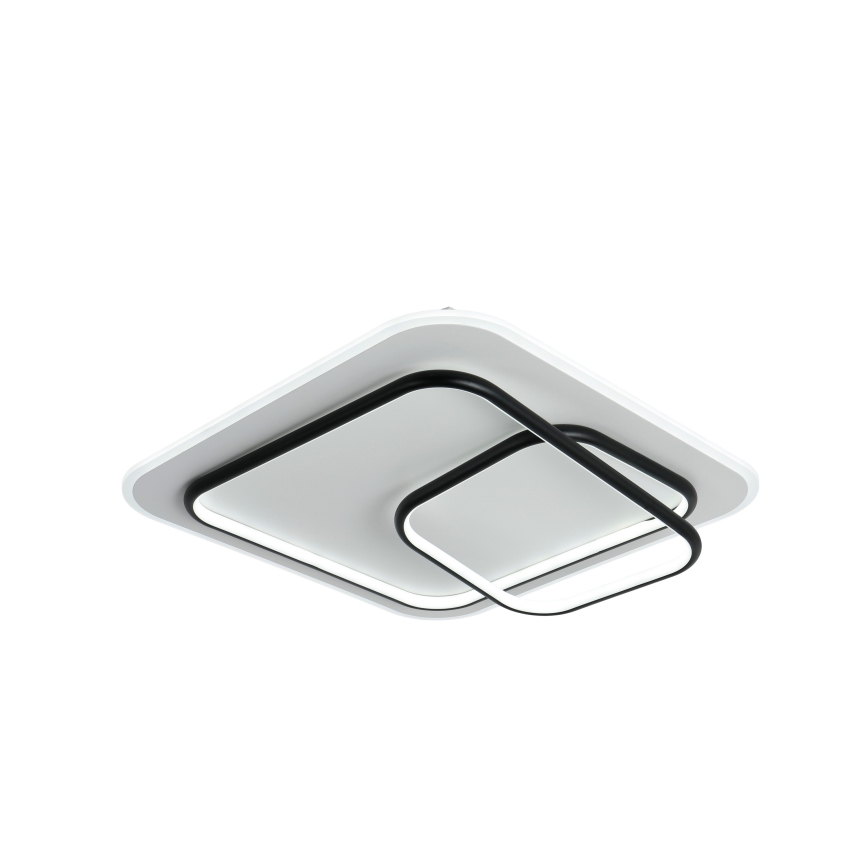 Brilagi - LED ρυθμιζόμενο φωτιστικό οροφής FLARE LED/81W/230V 3000-6000K 50x50 cm λευκό/μαύρο + τηλεχειριστήριο