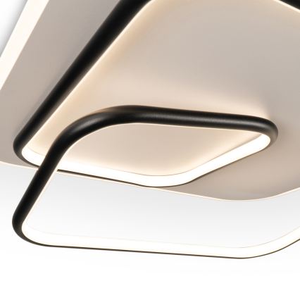 BRILAGI - LED ρυθμιζόμενο φωτιστικό οροφής FLARE LED/81W/230V 3000-6000K 50x50 cm λευκό/μαύρο + τηλεχειριστήριο