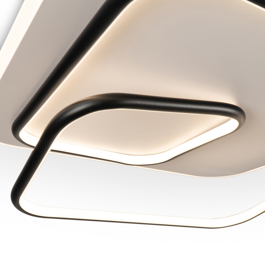 BRILAGI - LED ρυθμιζόμενο φωτιστικό οροφής FLARE LED/81W/230V 3000-6000K 50x50 cm λευκό/μαύρο + τηλεχειριστήριο