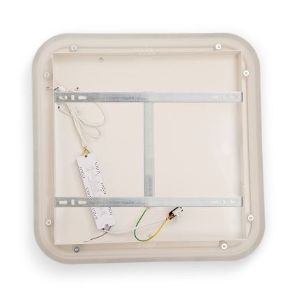 BRILAGI - LED ρυθμιζόμενο φωτιστικό οροφής FLARE LED/81W/230V 3000-6000K 50x50 cm λευκό/μαύρο + τηλεχειριστήριο