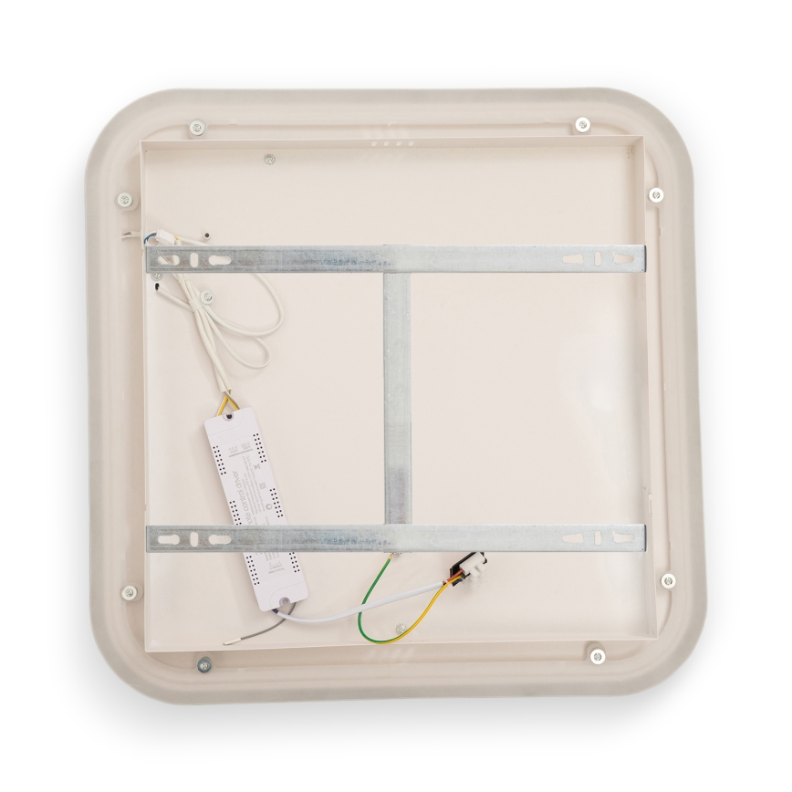 BRILAGI - LED ρυθμιζόμενο φωτιστικό οροφής FLARE LED/81W/230V 3000-6000K 50x50 cm λευκό/μαύρο + τηλεχειριστήριο