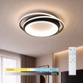 BRILAGI - Ρυθμιζόμενο LED φωτιστικό οροφής FLARE LED/84W/230V 3000-6000K 47x51 cm μαύρο + τηλεχειριστήριο