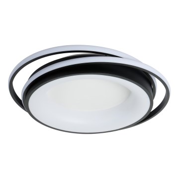 Brilagi - Ρυθμιζόμενο LED φωτιστικό οροφής FLARE LED/84W/230V 3000-6000K 47x51 cm μαύρο + τηλεχειριστήριο