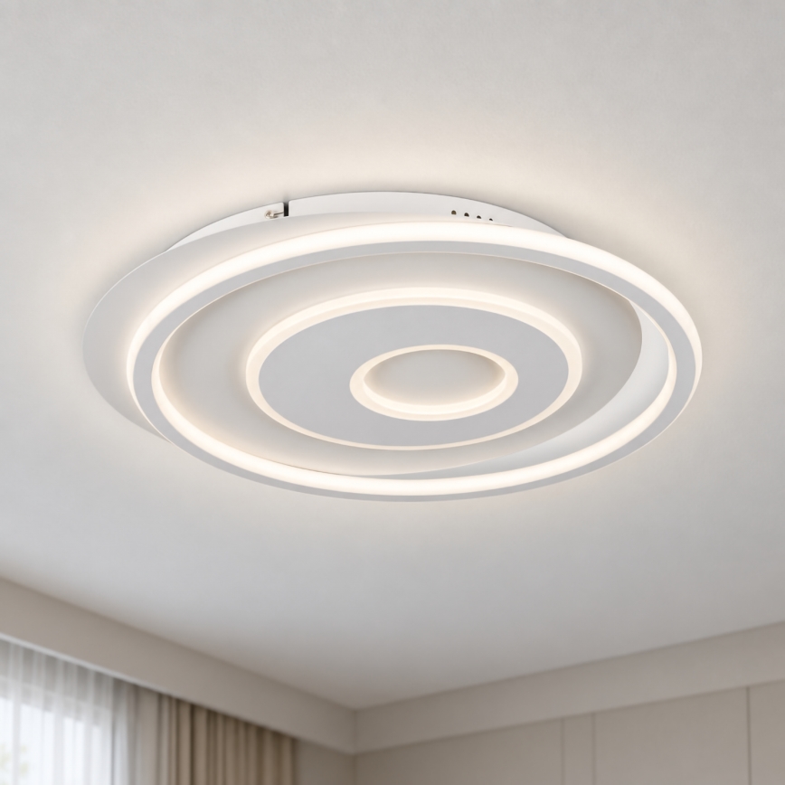 BRILAGI - Ρυθμιζόμενο φωτιστικό οροφής LED IRIS LED/83W/230V 3000-6000K 46x50 cm λευκό + τηλεχειριστήριο