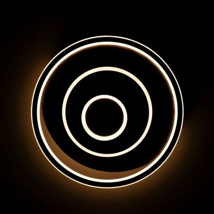 BRILAGI - Ρυθμιζόμενο φωτιστικό οροφής LED IRIS LED/83W/230V 3000-6000K 46x50 cm μαύρο + τηλεχειριστήριο