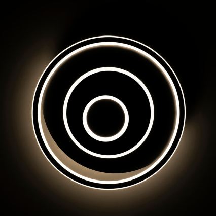 BRILAGI - Ρυθμιζόμενο φωτιστικό οροφής LED IRIS LED/83W/230V 3000-6000K 46x50 cm μαύρο + τηλεχειριστήριο