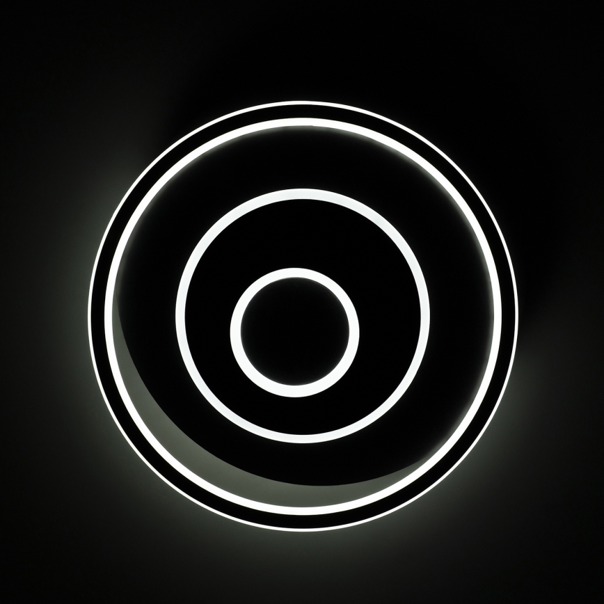 BRILAGI - Ρυθμιζόμενο φωτιστικό οροφής LED IRIS LED/83W/230V 3000-6000K 46x50 cm μαύρο + τηλεχειριστήριο
