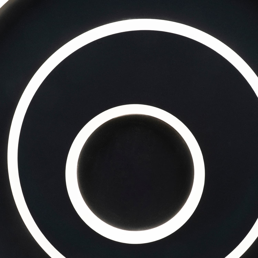 BRILAGI - Ρυθμιζόμενο φωτιστικό οροφής LED IRIS LED/83W/230V 3000-6000K 46x50 cm μαύρο + τηλεχειριστήριο