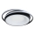 Brilagi - Ρυθμιζόμενο LED φωτιστικό οροφής IRIS LED/84W/230V 3000-6000K 47x51 cm μαύρο + τηλεχειριστήριο