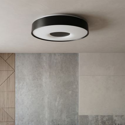 Brilagi - LED Ρυθμιζόμενο φωτιστικό οροφής JAMIS LED/48W/230V 3000-6500K Ø 39 cm μαύρο + τηλεχειριστήριο