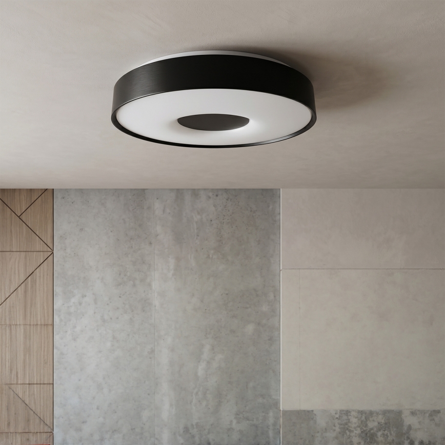 Brilagi - LED Ρυθμιζόμενο φωτιστικό οροφής JAMIS LED/48W/230V 3000-6500K Ø 39 cm μαύρο + τηλεχειριστήριο