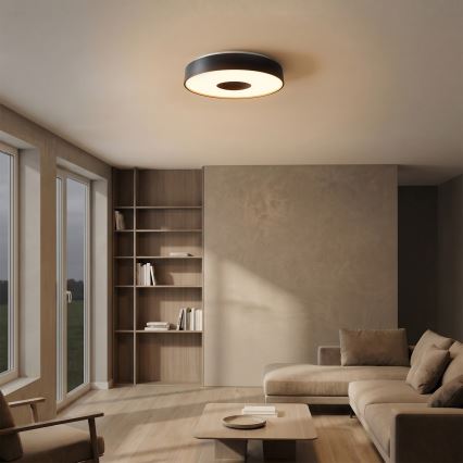 Brilagi - LED Ρυθμιζόμενο φωτιστικό οροφής JAMIS LED/48W/230V 3000-6500K Ø 39 cm μαύρο + τηλεχειριστήριο