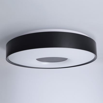 Brilagi - LED Ρυθμιζόμενο φωτιστικό οροφής JAMIS LED/48W/230V 3000-6500K Ø 39 cm μαύρο + τηλεχειριστήριο