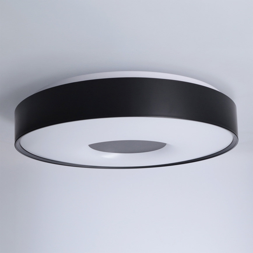 Brilagi - LED Ρυθμιζόμενο φωτιστικό οροφής JAMIS LED/48W/230V 3000-6500K Ø 39 cm μαύρο + τηλεχειριστήριο